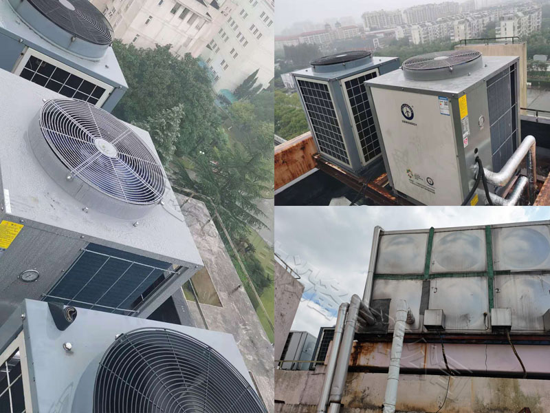 上海大學空氣源熱泵主機更換