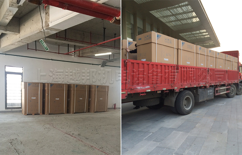 聯強國際辦公樓組合式中央空調現場收貨